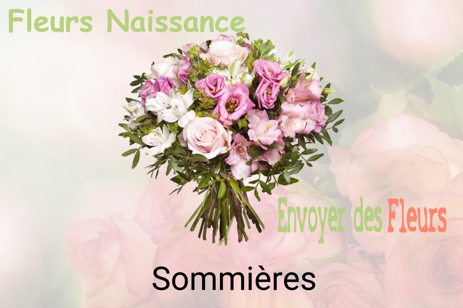 Bouquet de fleurs de naissance livré à Sommières